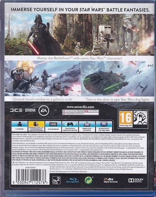 Star Wars - Battlefront - PS4 (B Grade) (Genbrug)